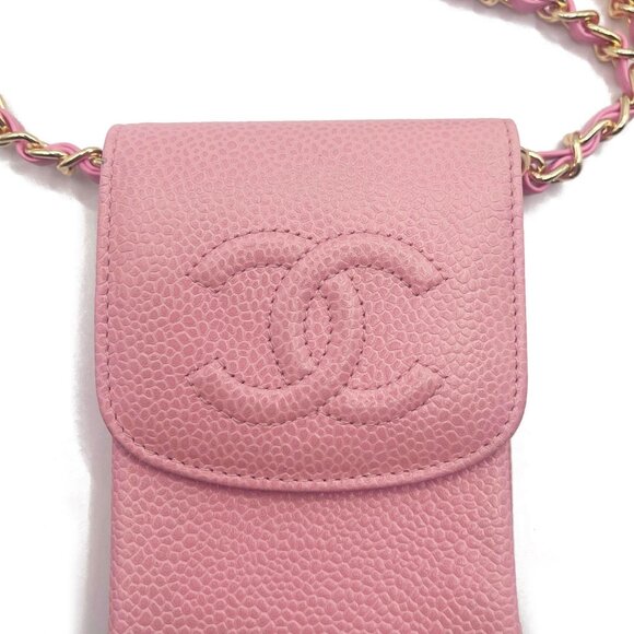 Authentic CHANEL Vintage Mini Flap Caviar Leather Pouch Cigarette Case Crossbody - Picture 6 of 15